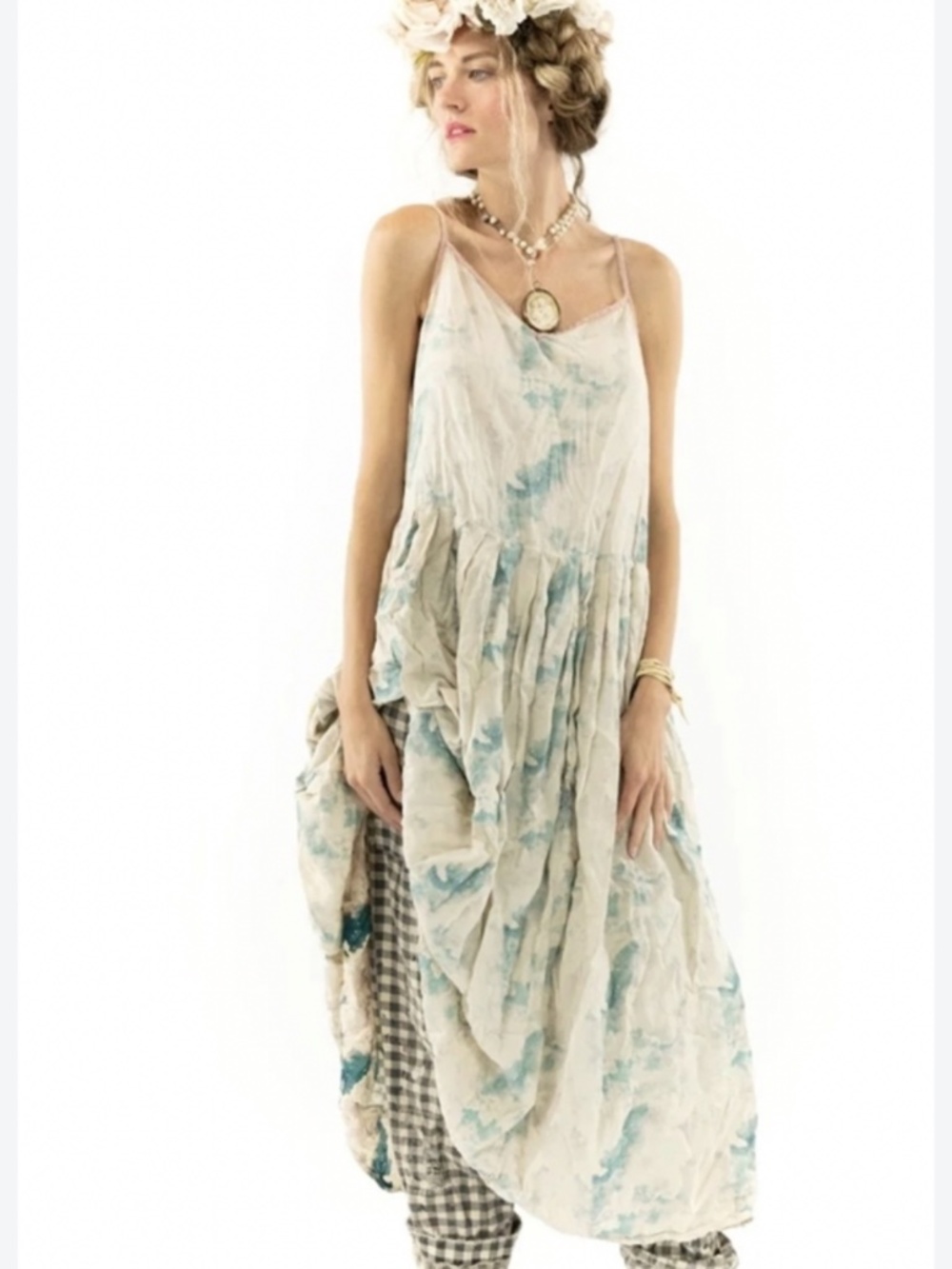Magnolia Pearl Oeuv Slip Dress in Cloud- OS- With tags, Pristine